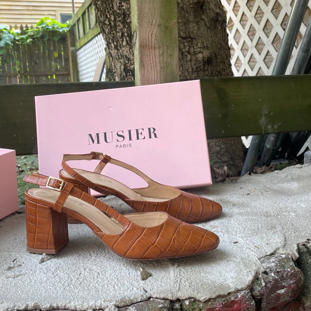 Musier Paris Loulou Slingback Block Heels